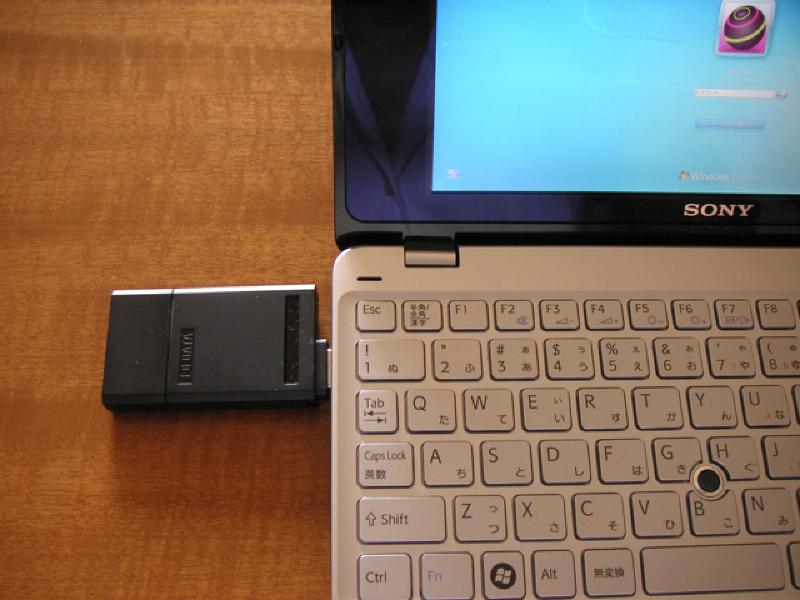 Featured image of post VAIO type PのWindows7RCでUSB-WSIMを使ってみた