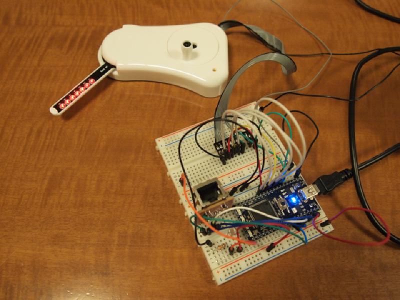 Featured image of post mbedに大人の科学の光残像キット(POV)を接続してみた