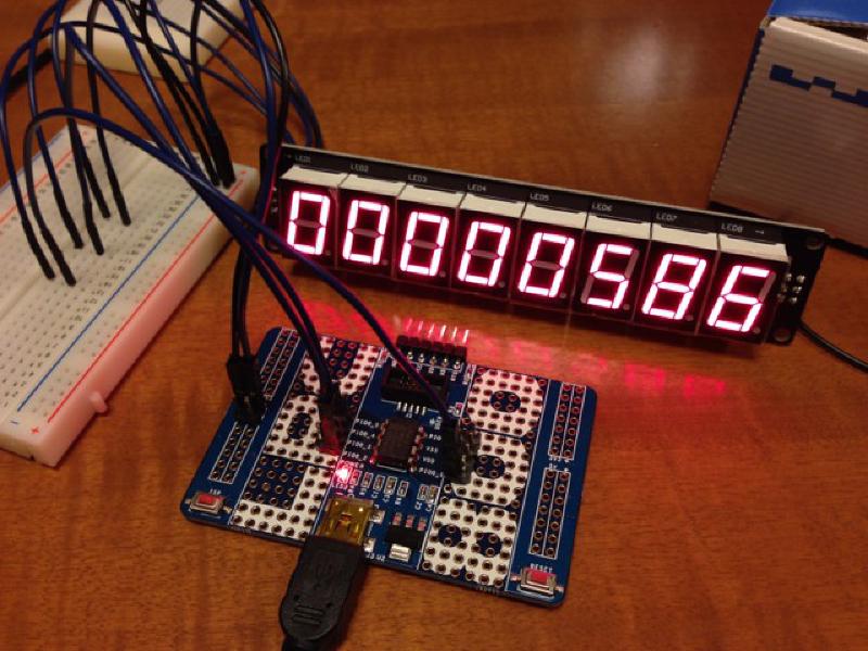 Featured image of post LPC800-miniに秋月電子の8桁7セグLEDモジュールを接続してみた