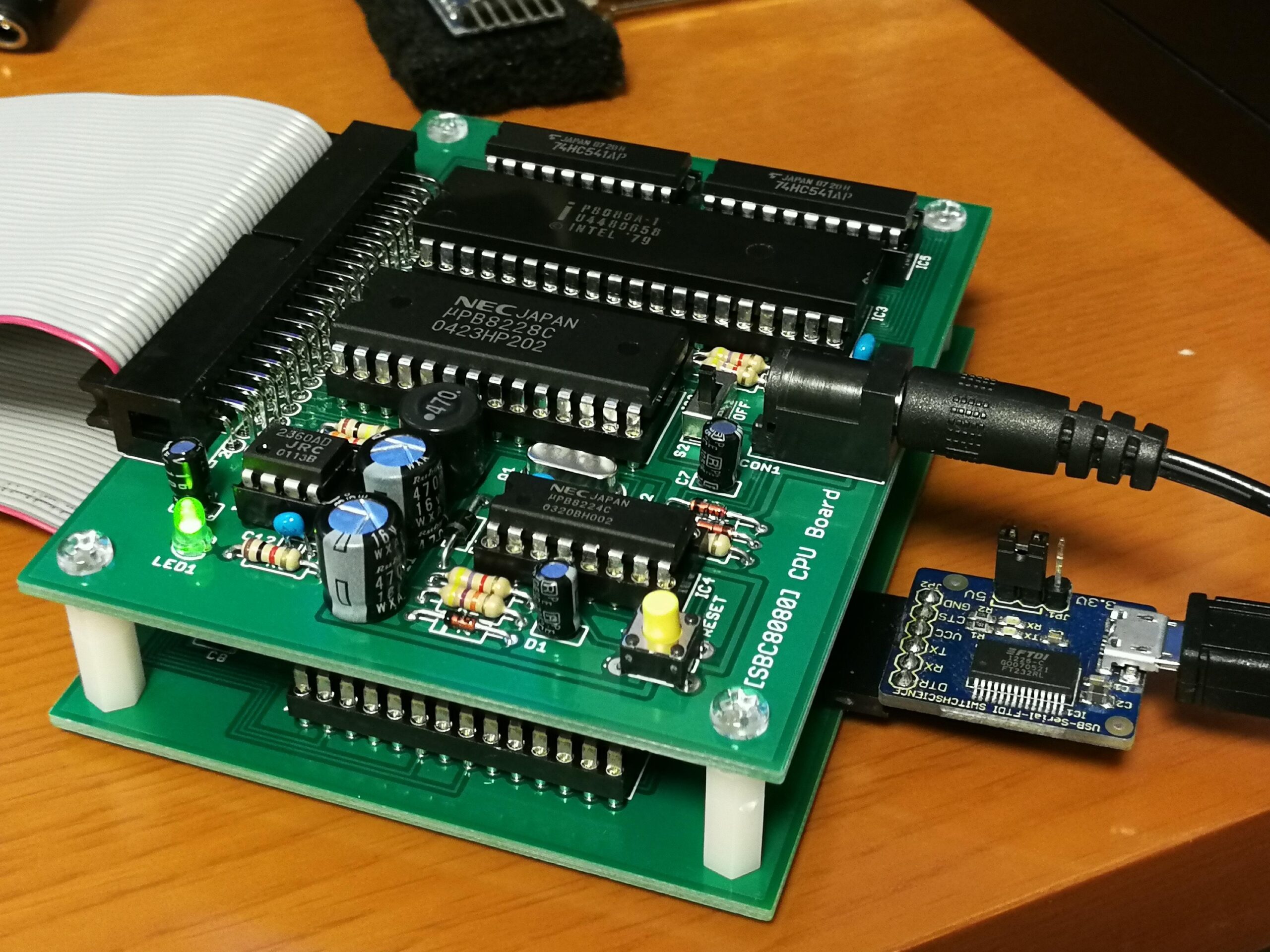 SBC8080ルーズキットを組み立ててみた