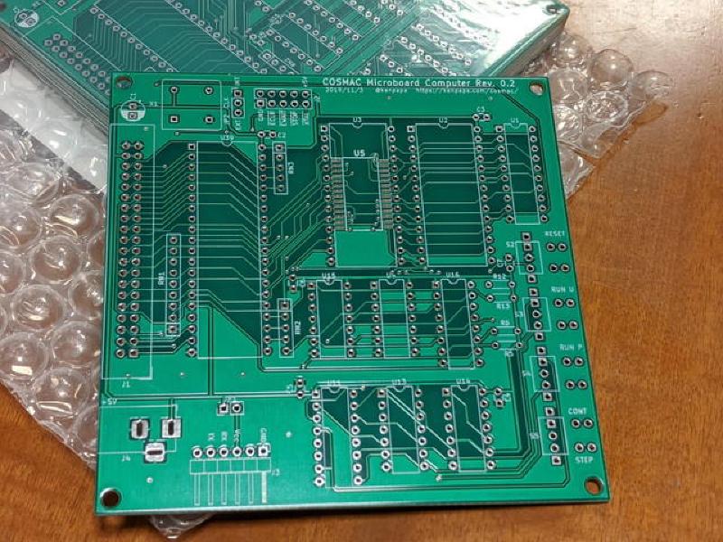 Featured image of post COSMAC MBC CPUボード Rev. 0.2のプリント基板が到着しました。