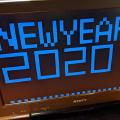 COSMACとTVディスプレイ回路で2020年の書き初めをしてみた