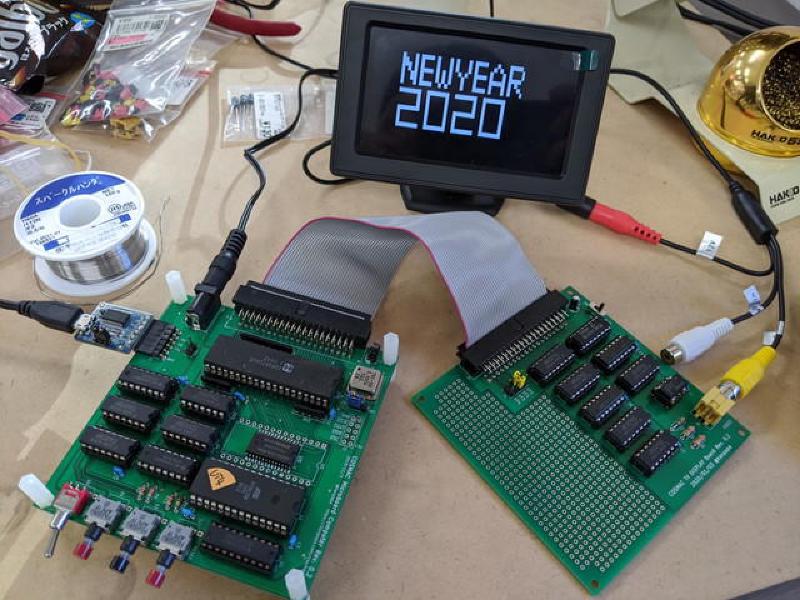 Featured image of post COSMAC MBC用 TVディスプレイボード Rev. 0.2が完成しました。