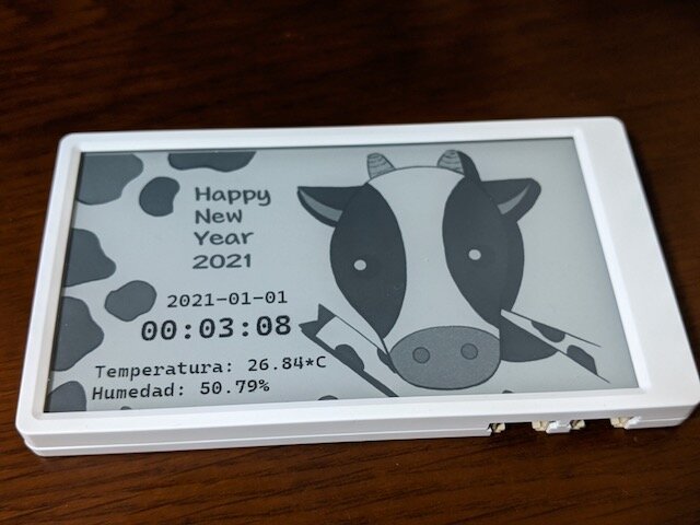 Featured image of post M5Paperで2020年から2021年への年越しをしてみました