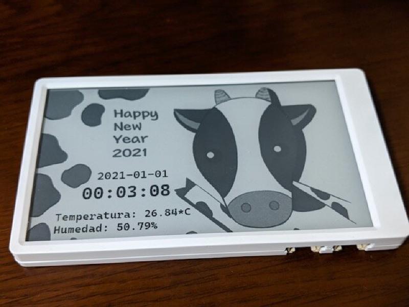 Featured image of post M5Paperで2020年から2021年への年越しをしてみました