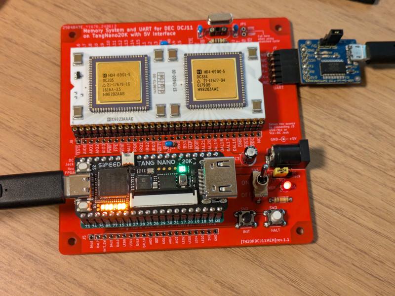 Featured image of post TangNanoDCJ11MEMでPDP-11のCPUを動かしてみました 製作編
