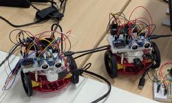 Featured image of post ESP32でミニカーを作る #5 走行中に障害物を検知する（おおたfab 電子工作初心者勉強会）