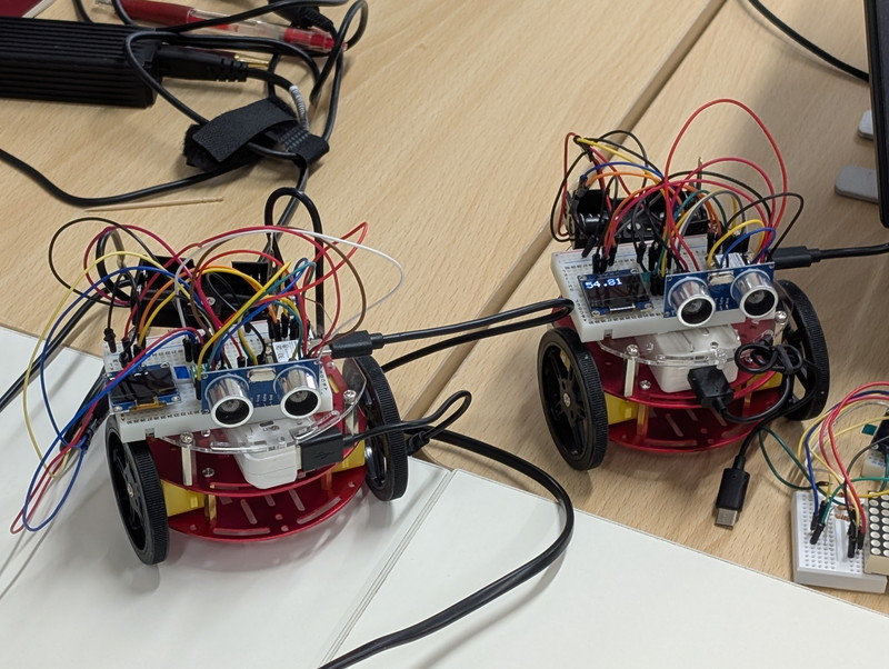 ESP32でミニカーを作る #5 走行中に障害物を検知する（おおたfab 電子工作初心者勉強会）