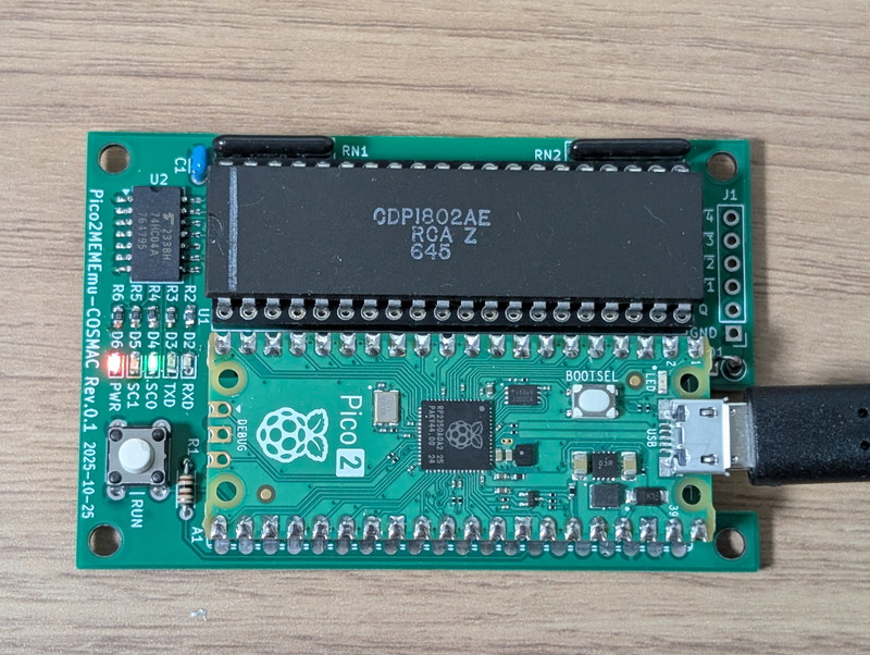 Featured image of post Pico2MEMEmuCosmacを基板化しました