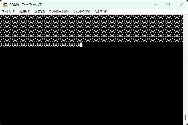 Hello worldの画面