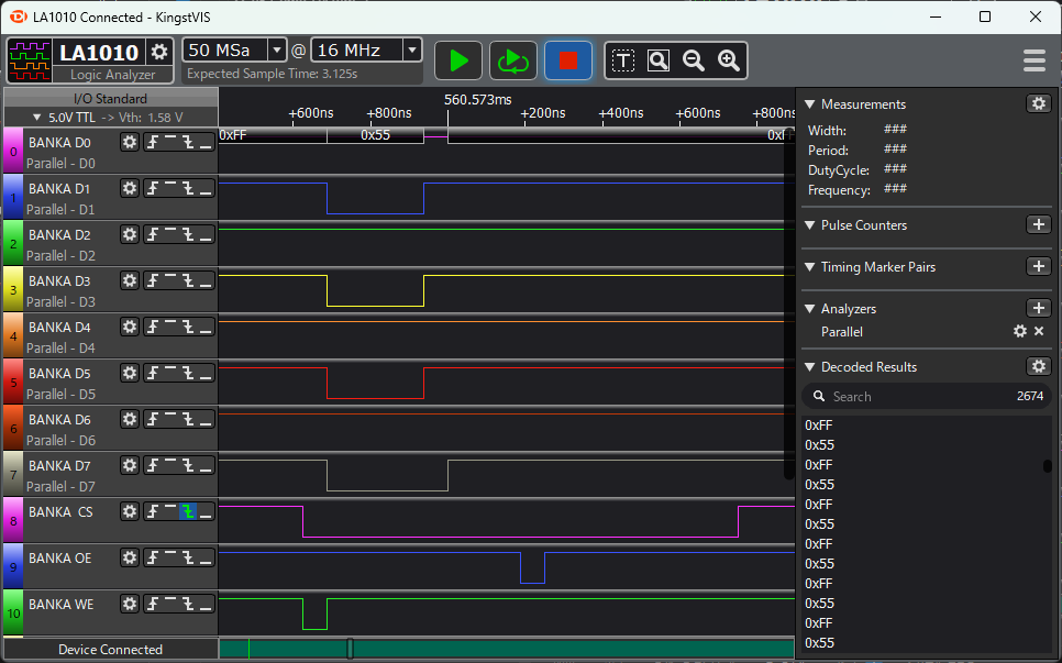 BANK Aメモリの状態