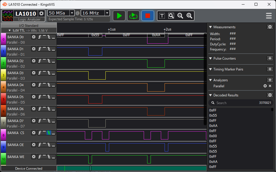 BANK Aメモリの状態