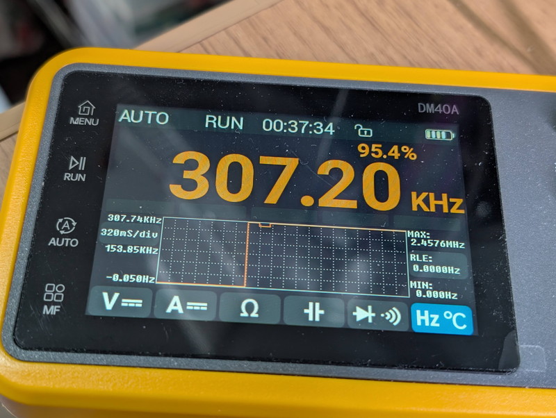 TCUから307.20KHzが出力できた