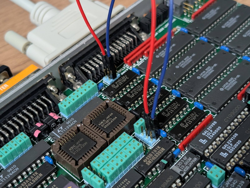 W2の信号をW20に接続