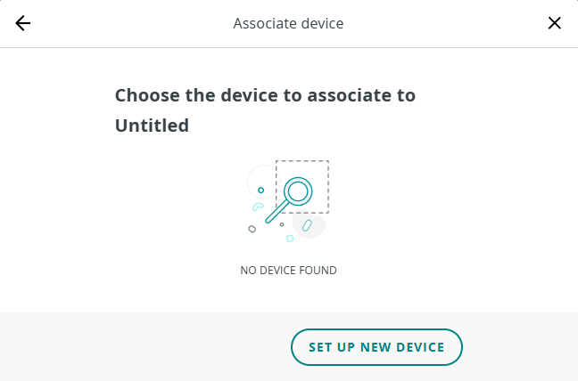 Associated Deviceの画面