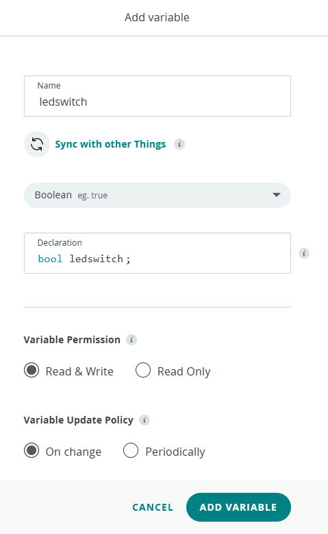 ledswitch変数の追加画面