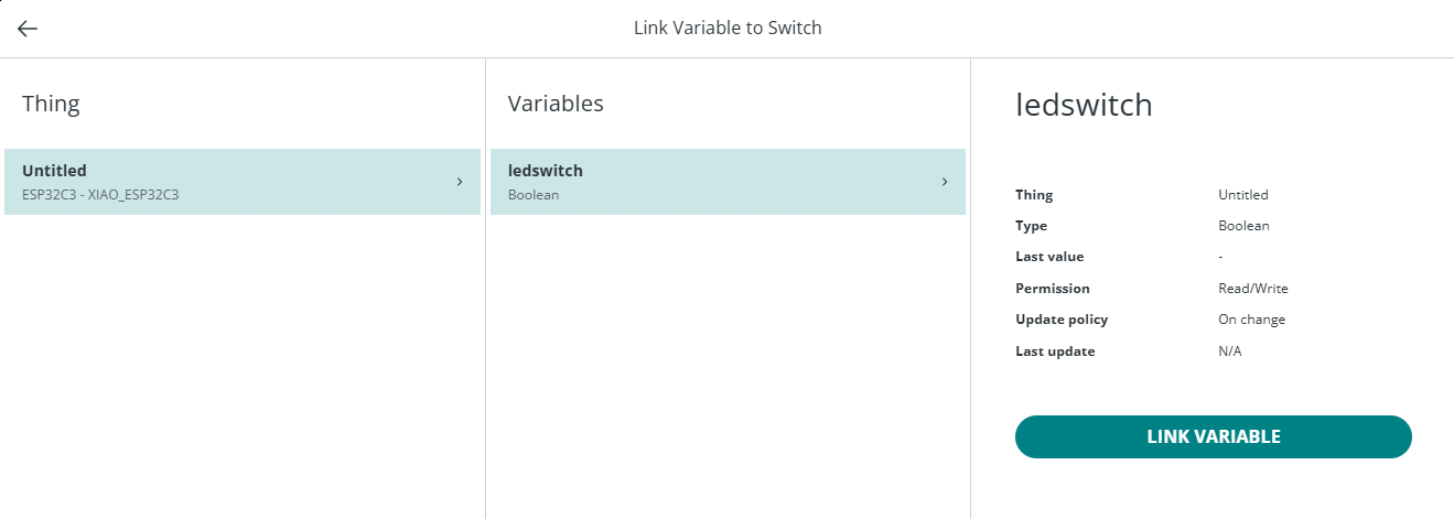 変数をリンクする