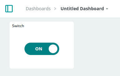 ダッシュボードのスイッチをON