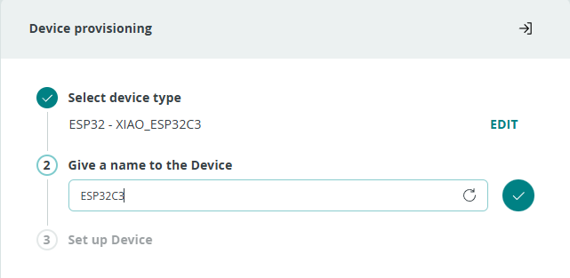 Device nameの設定