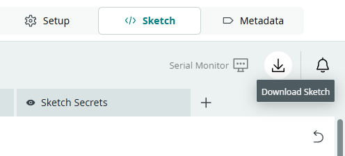 Arduino Cloudで作成したスケッチをダウンロード