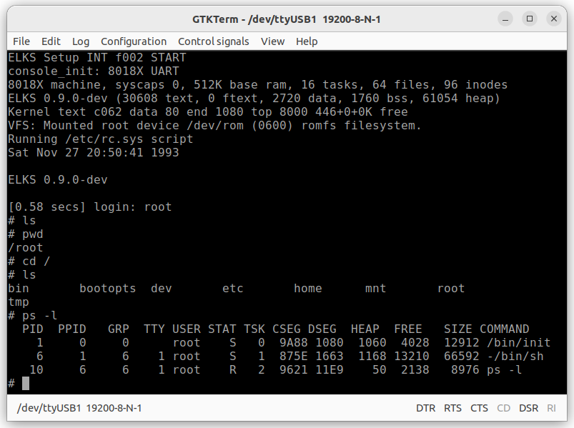 ELKSにログインした画面
