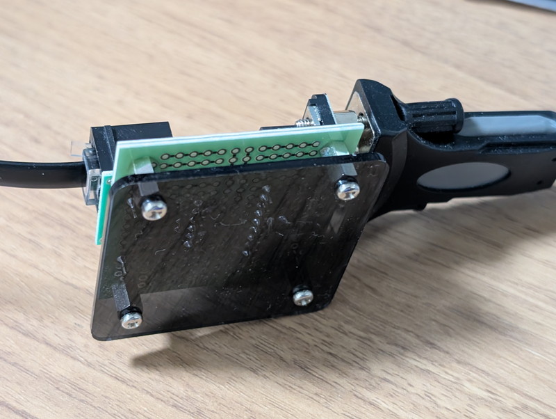 45基板で製作したMMJ-RS232C変換(裏側)