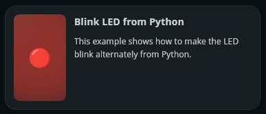 Blink LED from Python