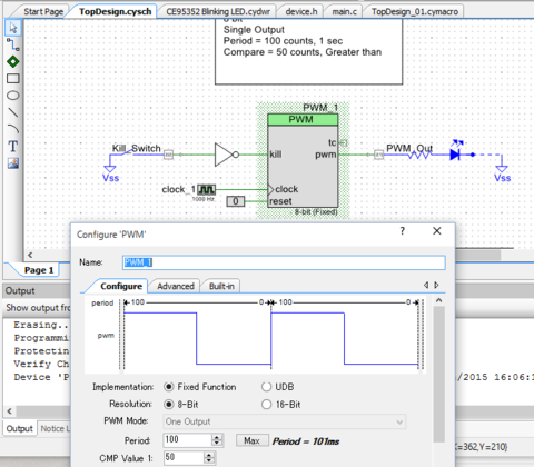 PSoC 5LP Prototyping Kitを動かしてみた（Lチカ編）