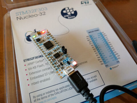 Arduino Nanoピン互換のmbed STM32F303 Nucleo-32を買ってみた