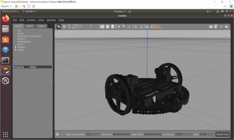 ROSのトピックでPololu Romi実機と3DシミュレーターGazeboを動かしてみました